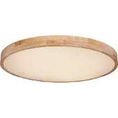 Globo Lighting Plafonnier métal aspect bois, LED