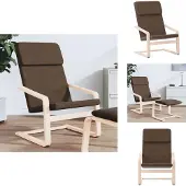 vidaXL Fauteuil Relax Marron Foncé Tissu - Fauteuil