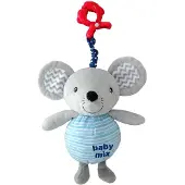 Baby Mix Jouet en peluche Mouse avec machine à jouer et clip