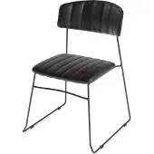 Essentials Mundo – Chaise empilable, similicuir, lot de 4