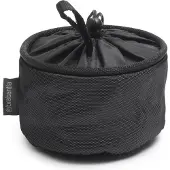 Brabantia Sac de rangement compact pour pinces linge avec boucle de suspension et cordon de fermeture (noir mat) Organisateur peu encombrant po