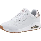 SKECHERS Baskets basses 'Uno-Golden Air' or / blanc