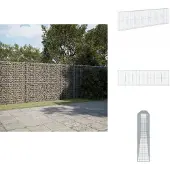 vidaXL Gabion avec couvercle 700x50x200 cm Fer galvanisé