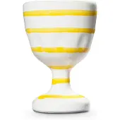 Gmundner Keramik Jaune flammé, coquetier (H : 7,5 cm), Coquetier, Jaune
