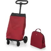 Foppapedretti GO GO Noir, Rouge Valise à roulettes