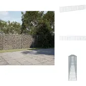 vidaXL Gabion avec couvercle 1000x50x150 cm Fer galvanisé
