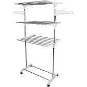 OEM Séchoir à linge à roulettes rabattables pour les pièces poussiéreuses