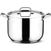 Lagostina 7115004610, Acier inoxydable, Aluminium, Acier inoxydable, Acier inoxydable, Acier inoxydable, Acier inoxydable, Céramique, Gaz, Induction, Plaque de cuisson uniforme