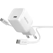 EPICO PD Charger Bundle (30 W, 1 portion), Chargeur USB, Blanc