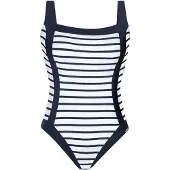 Sunflair Maillot de bain bleu foncé / blanc
