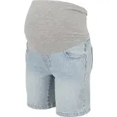 Mamalicious Oslo Slim Fit Maternity Denim Shorts Bleu M Femme