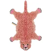 Doing Goods Tapis léopard rose XL