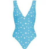 Vivid Maillot de bain azur / blanc