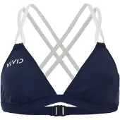 Vivid Hauts de bikini bleu nuit / blanc naturel