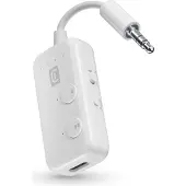 Cellularline In-Flight Transmitter (Emetteur & Récepteur), Adaptateur audio Bluetooth, Blanc