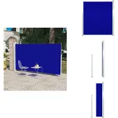 vidaXL Marquise latérale 160x300 cm Bleu - Parasols & Protection solaire