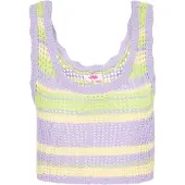 Mymo Tops en tricot 'Spring Summer' jaune clair / vert clair / lilas