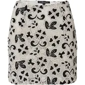 KOROSHI Jupe noir / blanc cassé