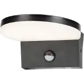 Rabalux Noir Luminaire LED avec détecteur de mouvement Batida 9W IP54 CCT 77119
