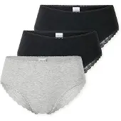 Schiesser Slip 'Modern Multipacks' gris chiné / noir