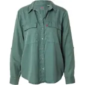 Levi's Doreen Utility Long Sleeve Shirt Vert L Femme