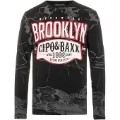 Cipo & Baxx T-Shirt gris / rouge / noir