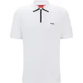 HUGO Dalomino 10257070 Short Sleeve Polo Blanc M Homme
