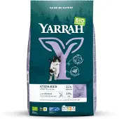 Yarrah 2kg Sterilised sans blé poulet Yarrah Bio croquettes pour chat : -15 % !