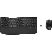 HP Comfortable Dual Mode Keyboard and Mouse Set 685, Full Size (100%), Wireless, RF Wireless + Bluetooth, Black, Souris incluse