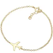 Elli Bracelet 'Flugzeug' or