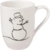 Villeroy & Boch Gobelet avec anse XMAS Statement Lines, Tasse, Blanc