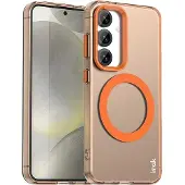 IMAK Galaxy S25+ Plus - Schützende Acryl-Handyhülle mit Magnet (Samsung Galaxy S25+), Coque pour téléphone portable, Orange