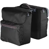 Racktime Sacoche double System Ture noire, avec adaptateur Snapit