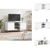 vidaXL Armoire TV Blanc 104x35x50 cm Bois composite - Meuble TV