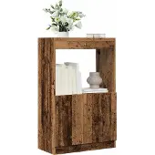 vidaXL Buffet haut vieux bois 63x33x100 cm bois d'ingénierie
