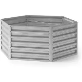 OK-Living Lit surélevé Argent 129x129cm, Model 39660