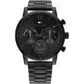Tommy Hilfiger Sullivan 44 Mm Watch Noir Homme