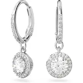 Swarovski Boucles d'oreilles 'Una' argent