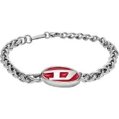 Diesel Bracelet pitaya / argent