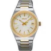 Seiko SUR578P1 Montre femme avec verre saphir bicolore