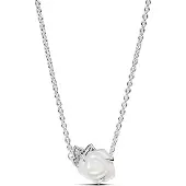 Pandora Collier Rose Blanche En Fleur