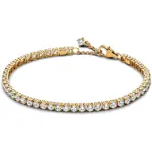 Pandora Bracelet de tennis, (16 cm, Métal, Plaqué or)
