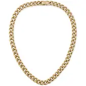 Daniel Wellington - Women's gold-plated Chunky Chain necklace DW00400851, (Acier inoxydable)