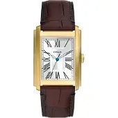Fossil Montre à affichage analogique 'CARRAWAY' marron / or / noir / blanc