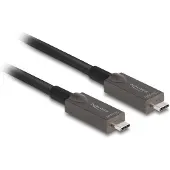 DeLOCK Aktives Optisches USB-C Video + Daten + PD Kabel 15m