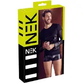 NEK - Haut homme manches longues croisé (noir) - M