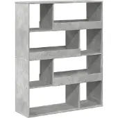 vidaXL Cloison de séparation gris béton bois d'ingénierie