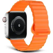Decoded Kellarihm Apple Watch 38/40/41mm, silicone, aimant, abricot (Silicone, Silicone liquide), Sangles de montre, Orange