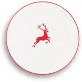 Sonstige Verlage Gmundner Keramik Rubinr. Hirsch Soucoupe pour café Gourmet (Ø16cm)