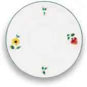 Gmundner Keramik Sous-assiette Espresso (Ø 11cm), Tasse, Bleu, Rouge, Multicolore, Jaune